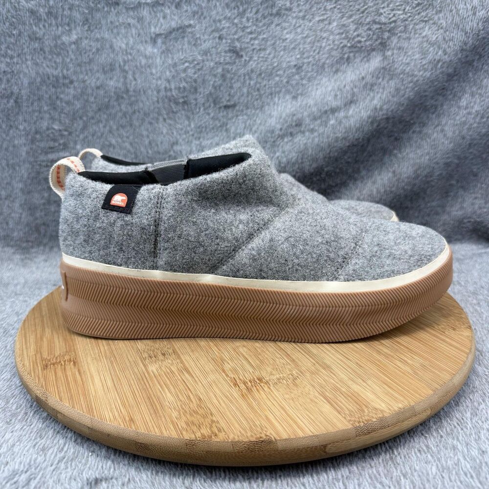 Sorel WMNS NL5271-061 Shoes Womens Size 11 Gray Felt Slip On Sneakers Comfort